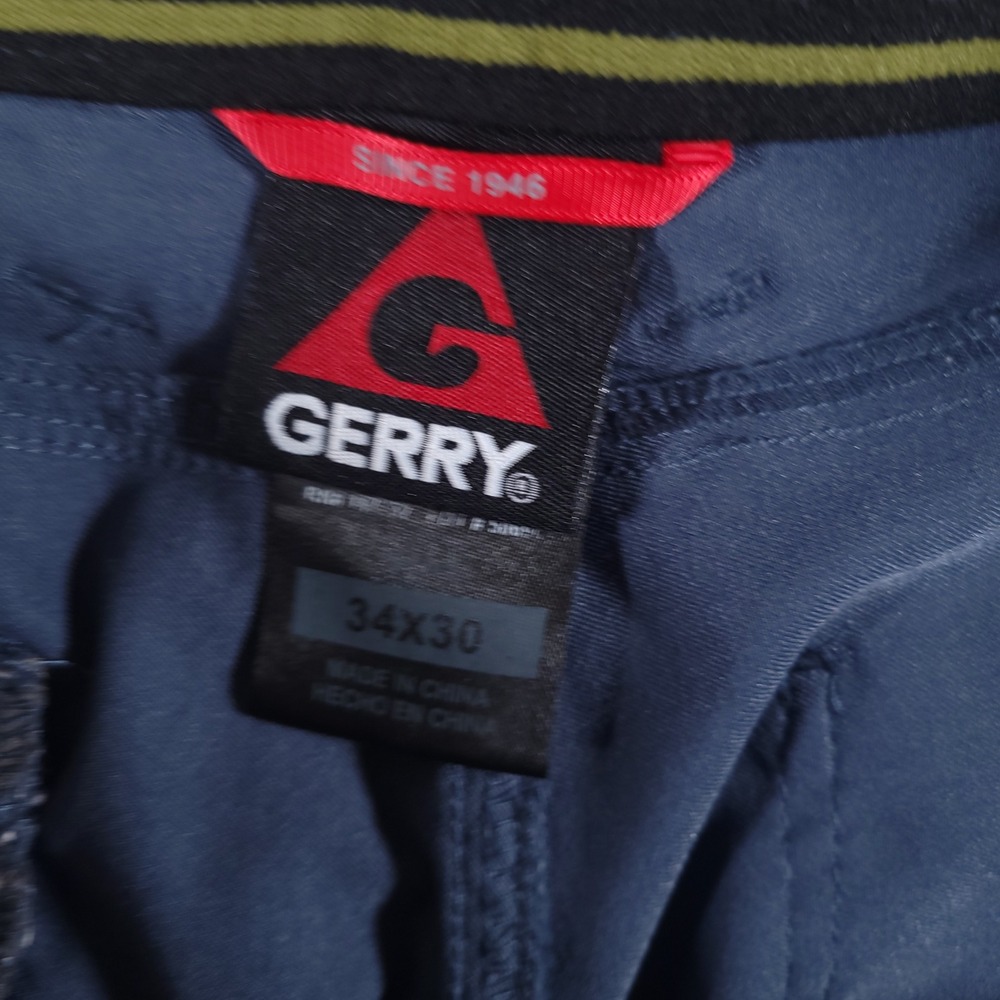 Gerry Pants Mens 34x30 Blue Stretch Nylon Venture Commuter Utility Performance - Picture 5 of 8